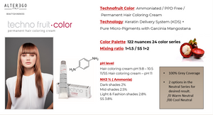 TECHNOFRUIT COLOR Permanent Hair Colour: 6/666 Dark Blonde Extra Intense Red